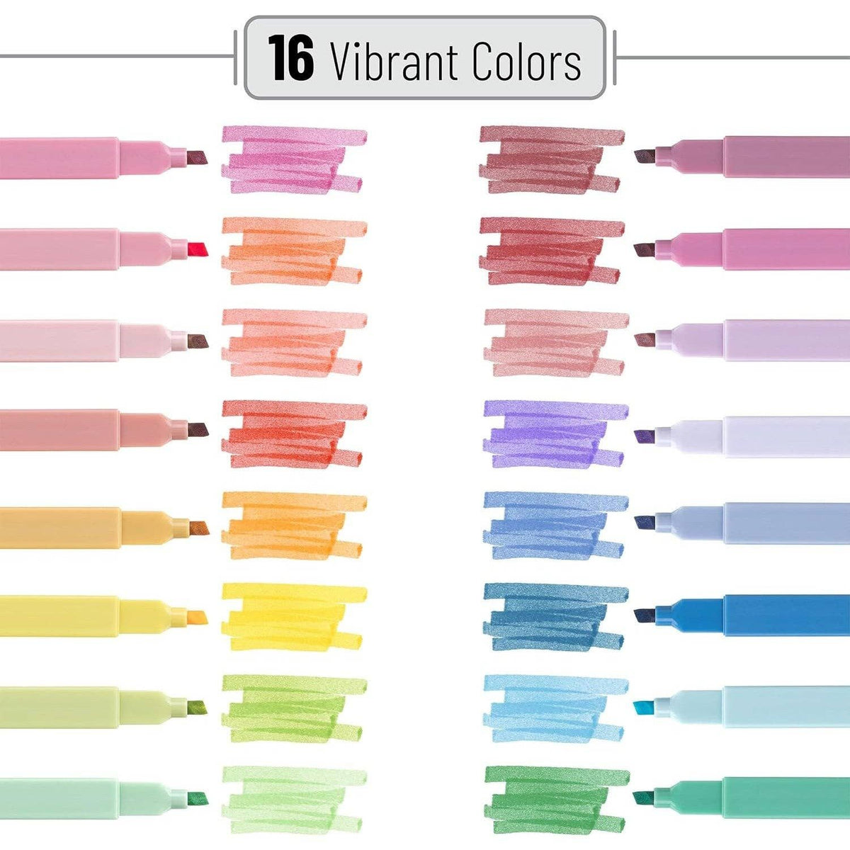 Aesthetic Highlighters 16 Pack