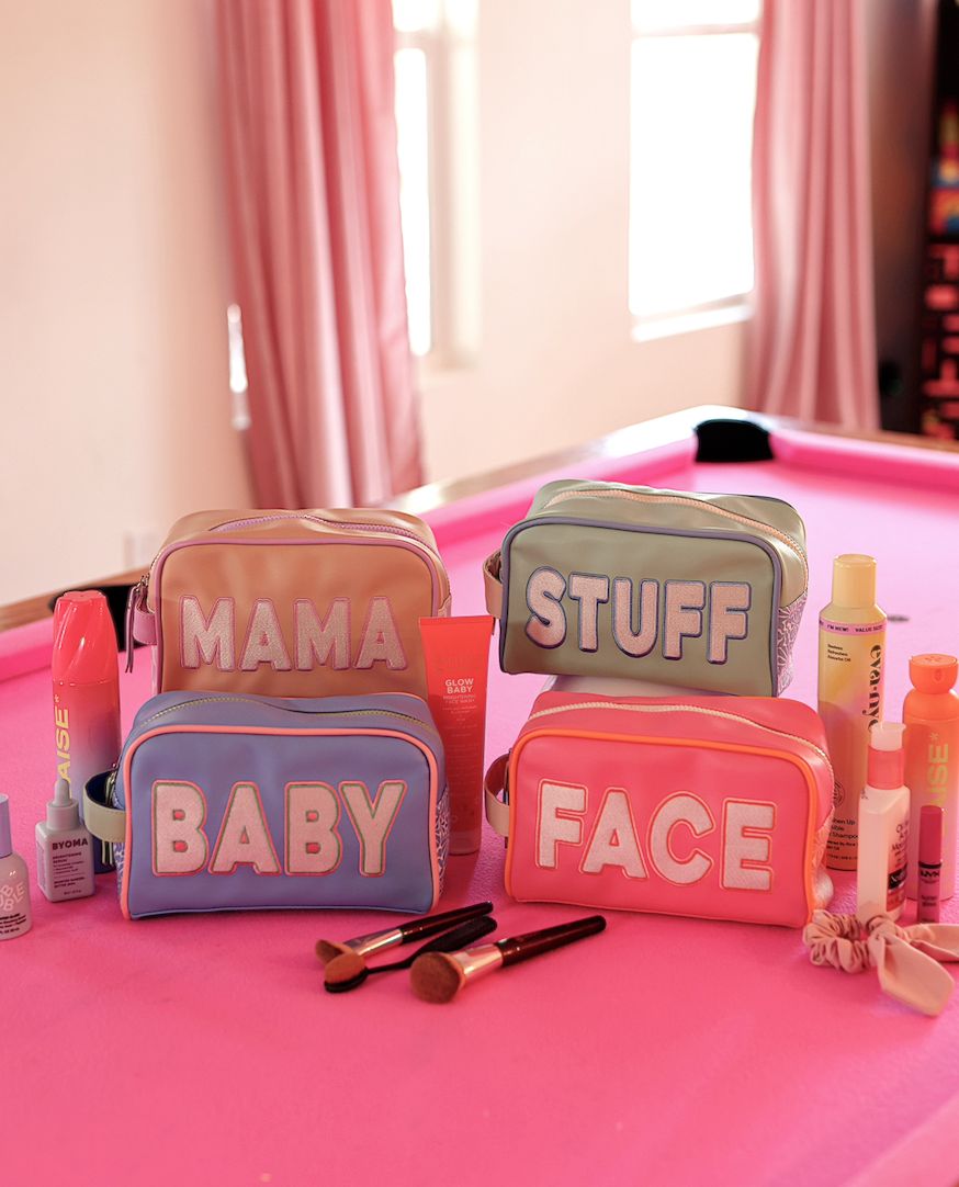Handle Cosmetic Bag - Baby - Flo Blue/Matcha/Coral