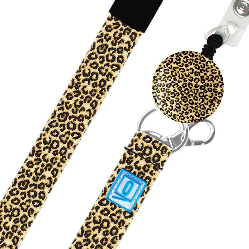 LUXE Lanyard Leopard
