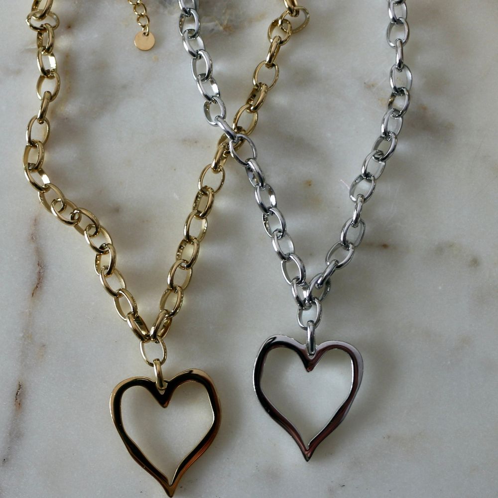 Open Heart Necklace
