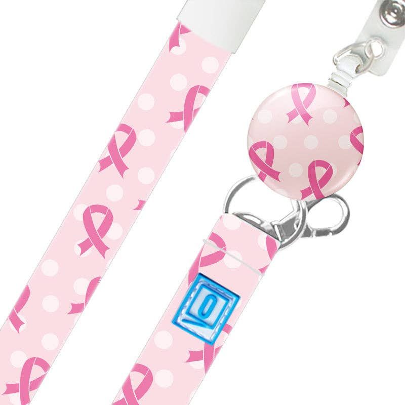 LUXE Lanyard Pink Ribbon