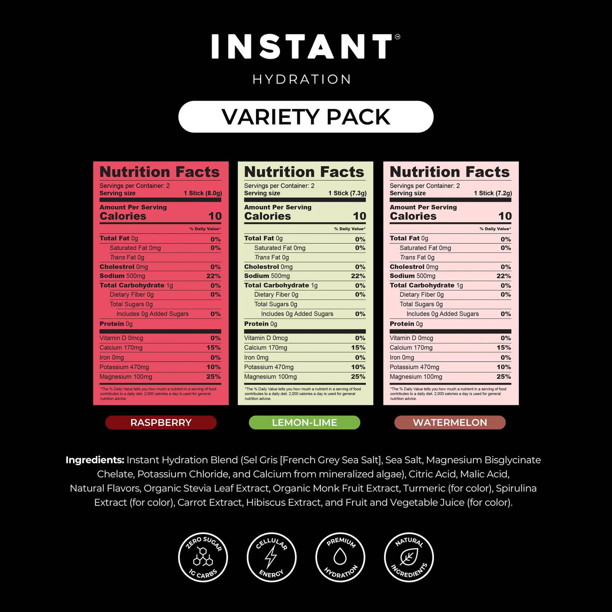 Premium Electrolyte Mix: Variety Pack 6ct