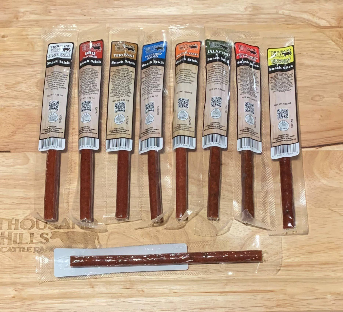 Beef and Pork Snack Sticks
