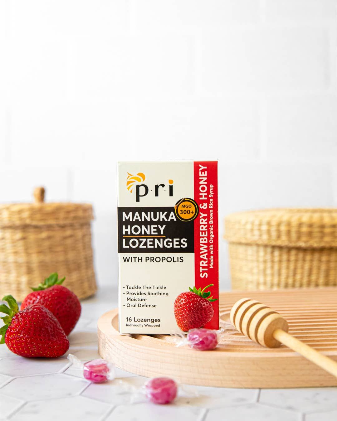 Manuka Honey Strawberry Lozenges