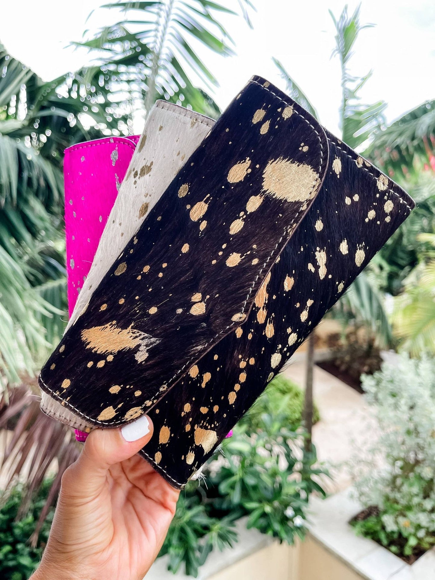 Western Hair On Cowhide Leather Wallet