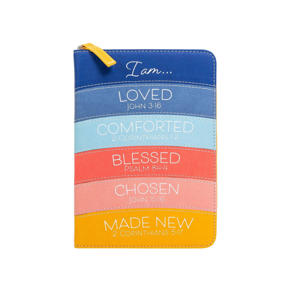 Zippered Journal: Modern Rainbow