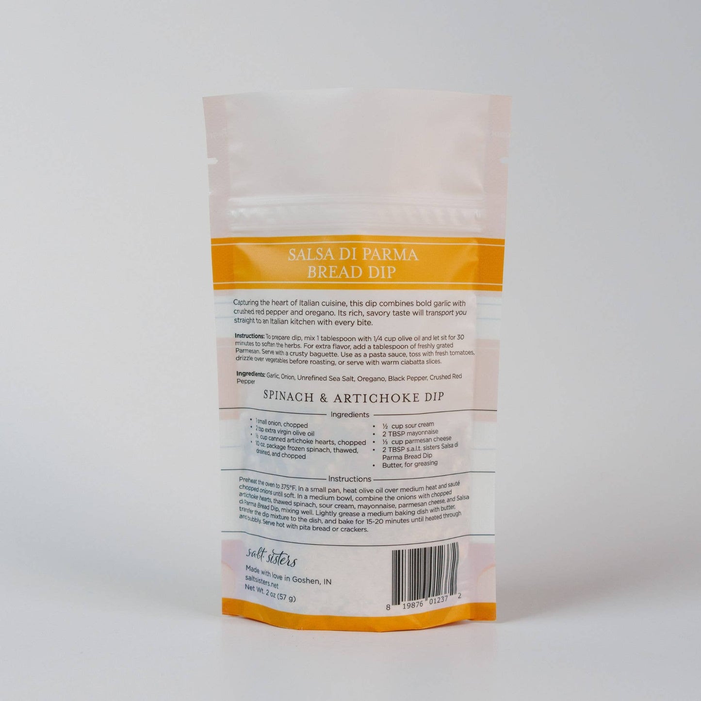 Dip Mix - Salsa di Parma Bread Dip - Packaged Weights
