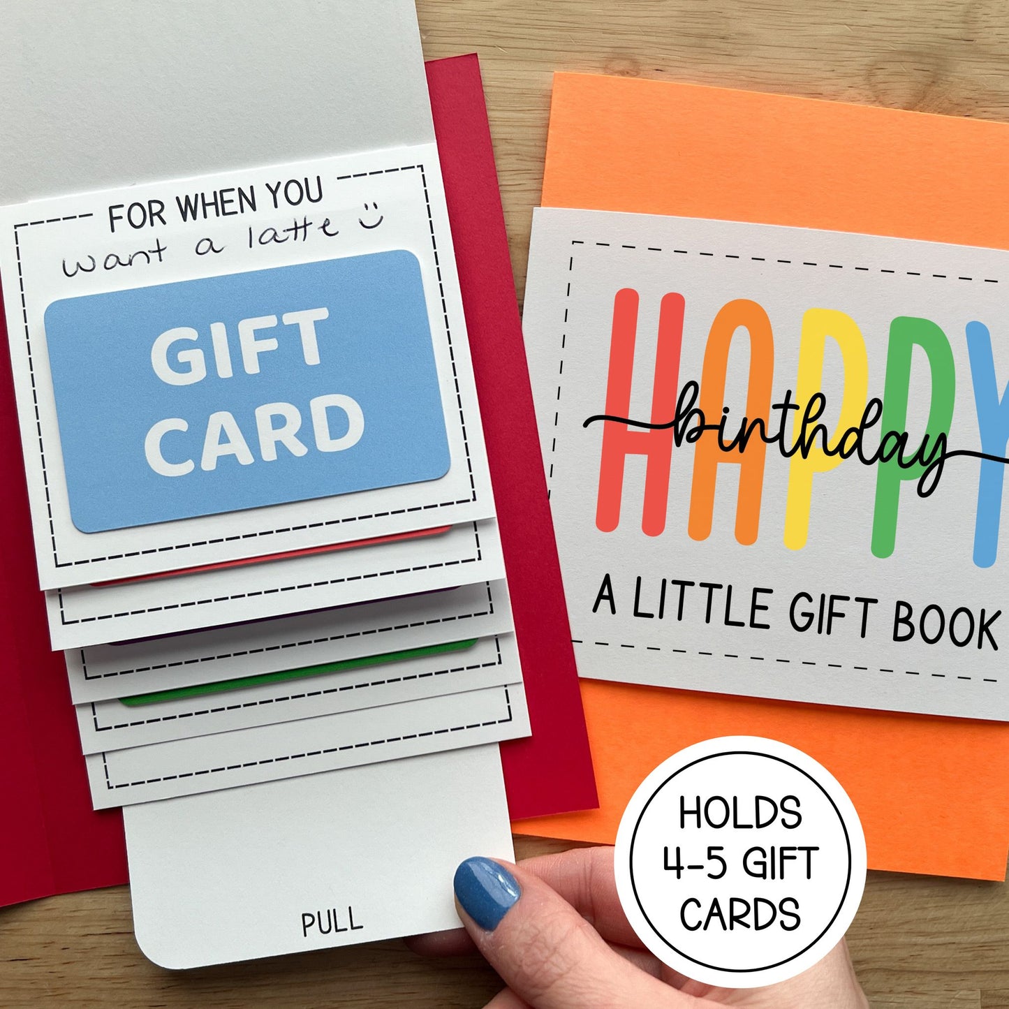 Birthday Waterfall Gift Card Holder