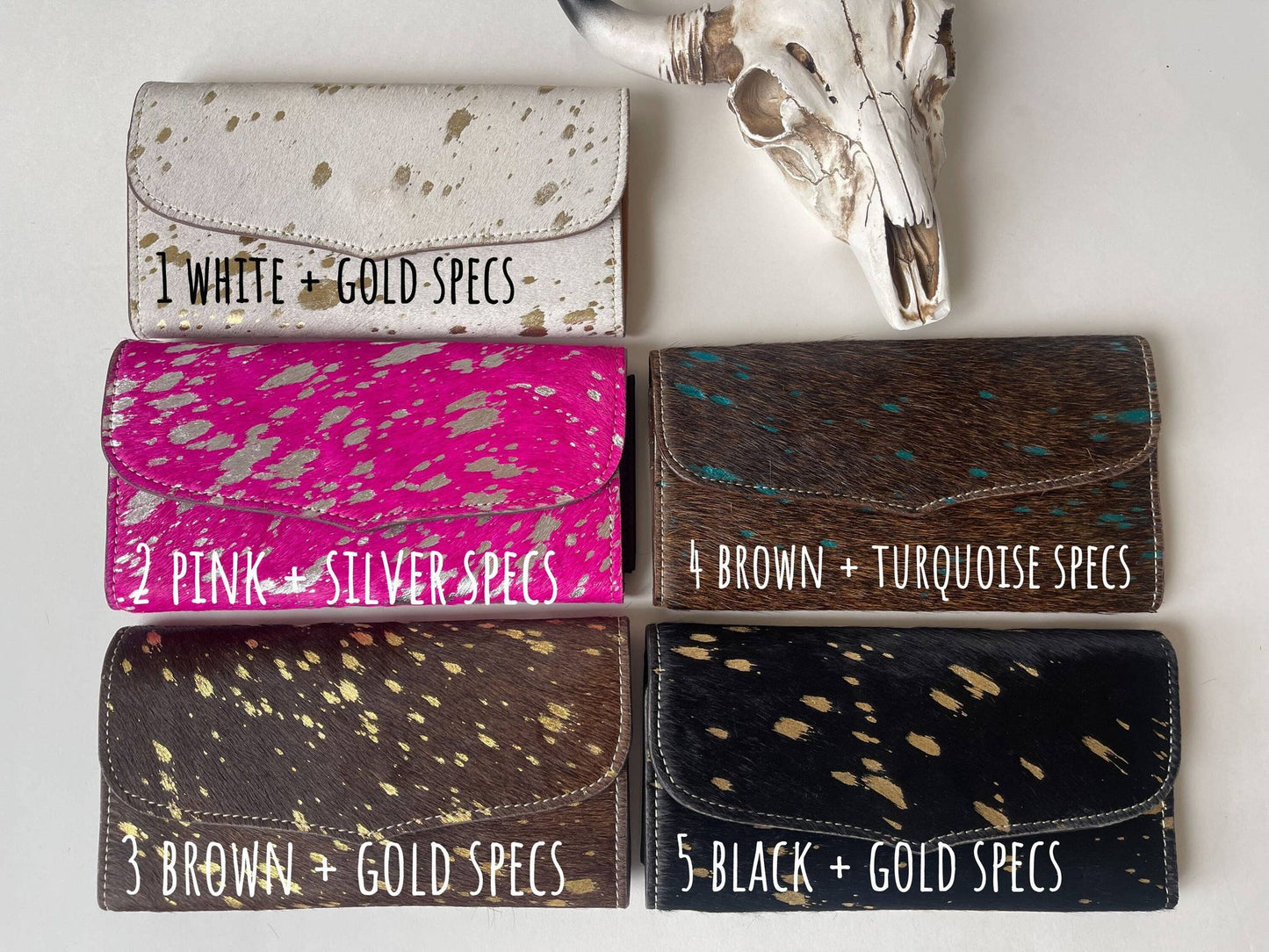 Western Hair On Cowhide Leather Wallet