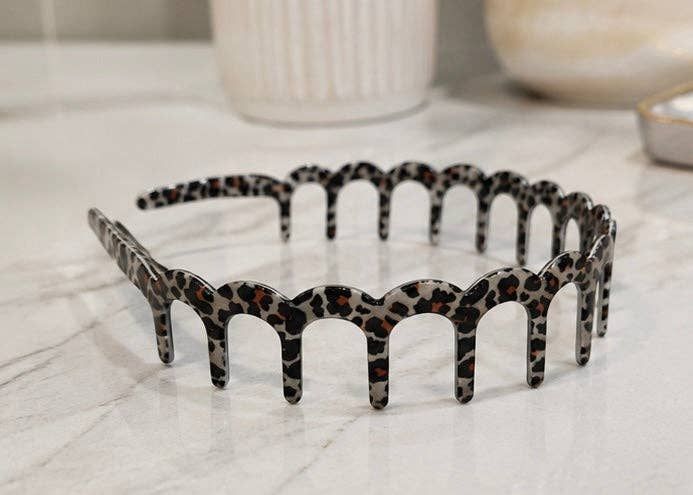 Leopard Zig-Zag Headband