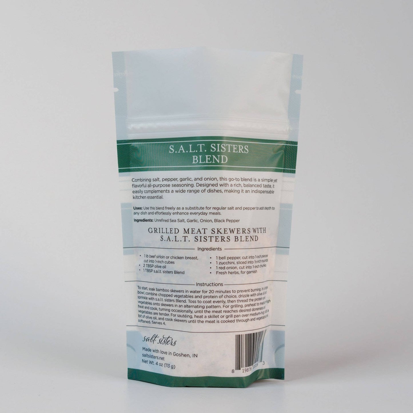 Herb, Spice & Salt Blend - s.a.l.t. sisters Blend - 4 oz