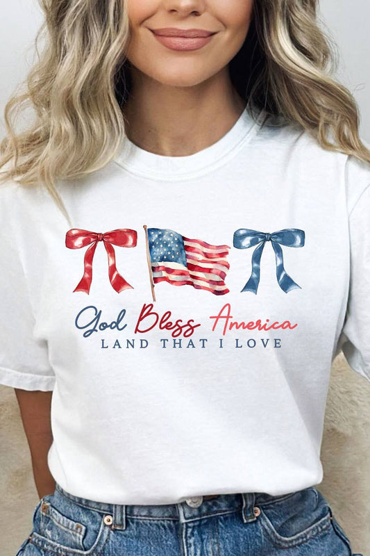 God Bless America Coquette Comfort Colors Tee