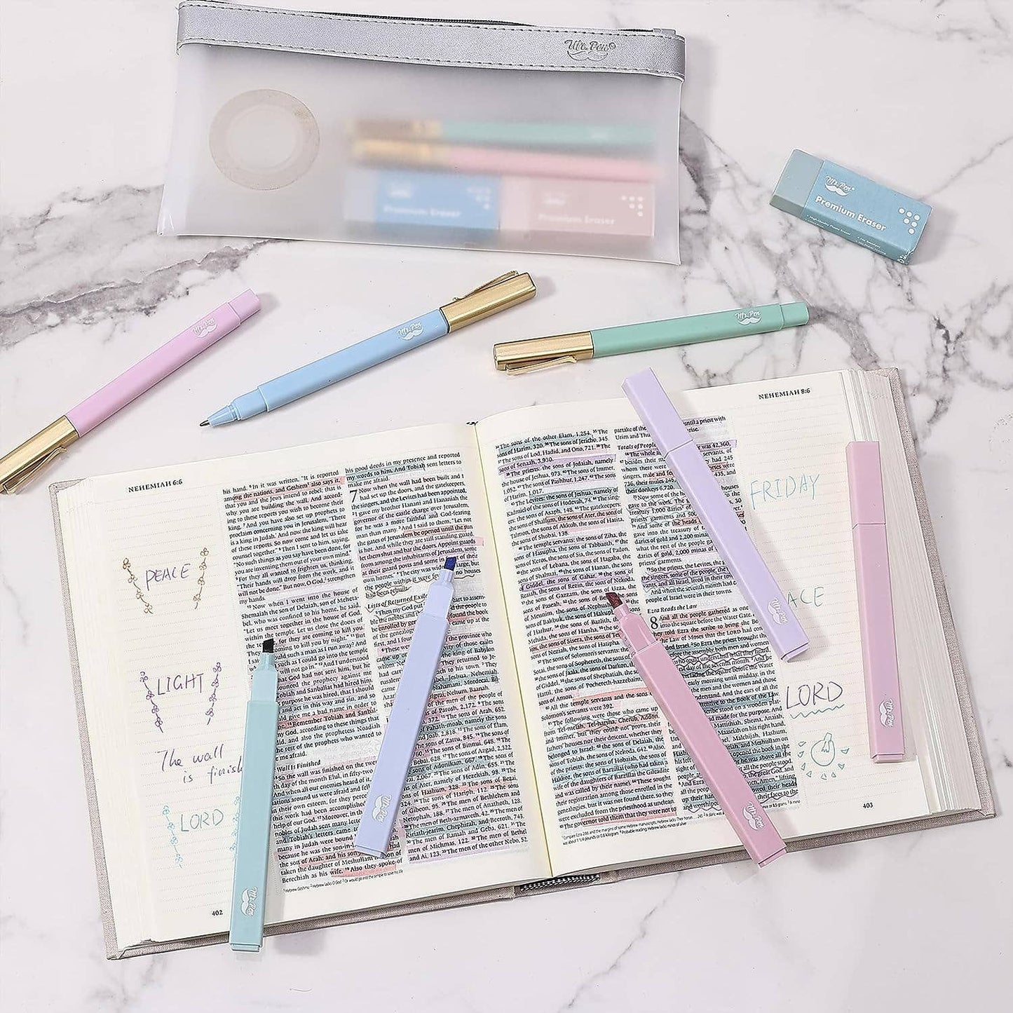 Bible Safe Morandi Highlighters Set