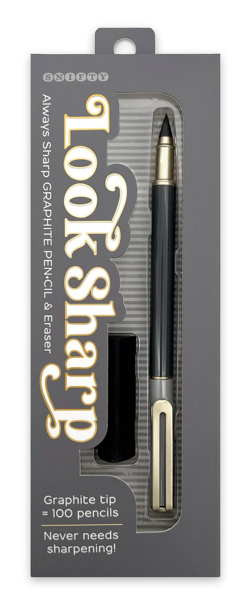 LOOK SHARP GRAPHITE PEN•CIL - GRAY