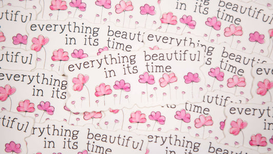 Everything Beautiful in His Time Vinyl Sticker