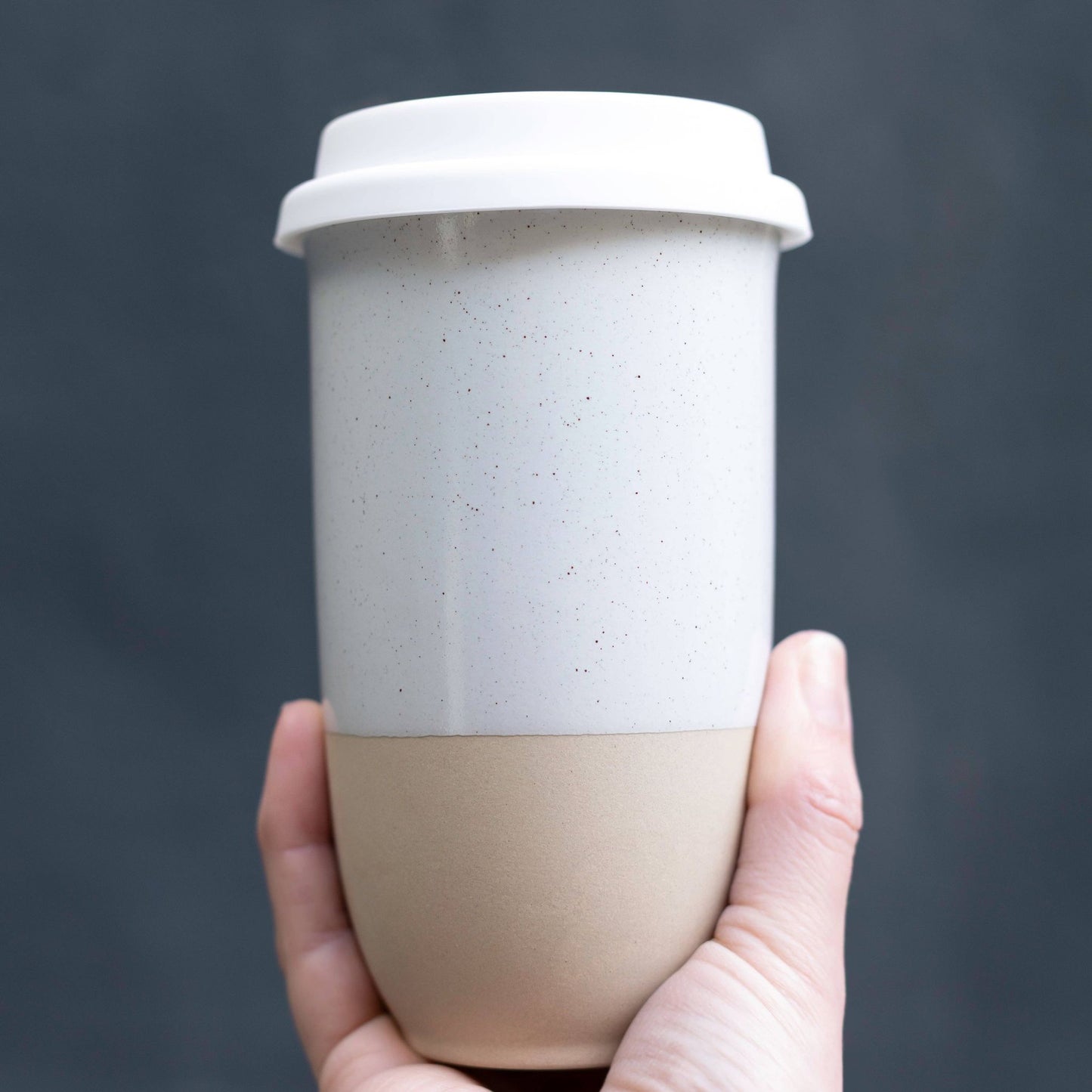 Dune 16oz Ceramic Travel Mug – (Includes Lid & Band)