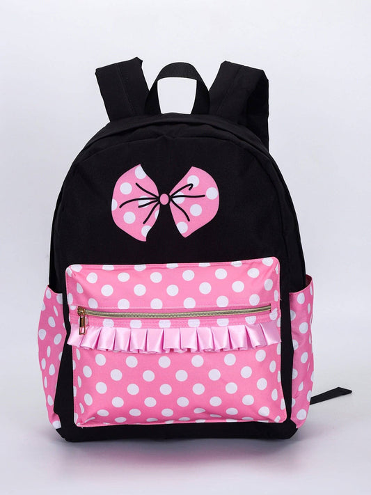 Polka Dots Printed Character Backpacks