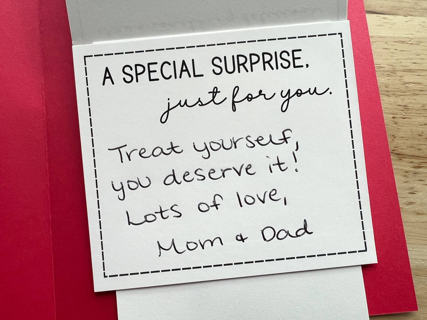 Birthday Waterfall Gift Card Holder