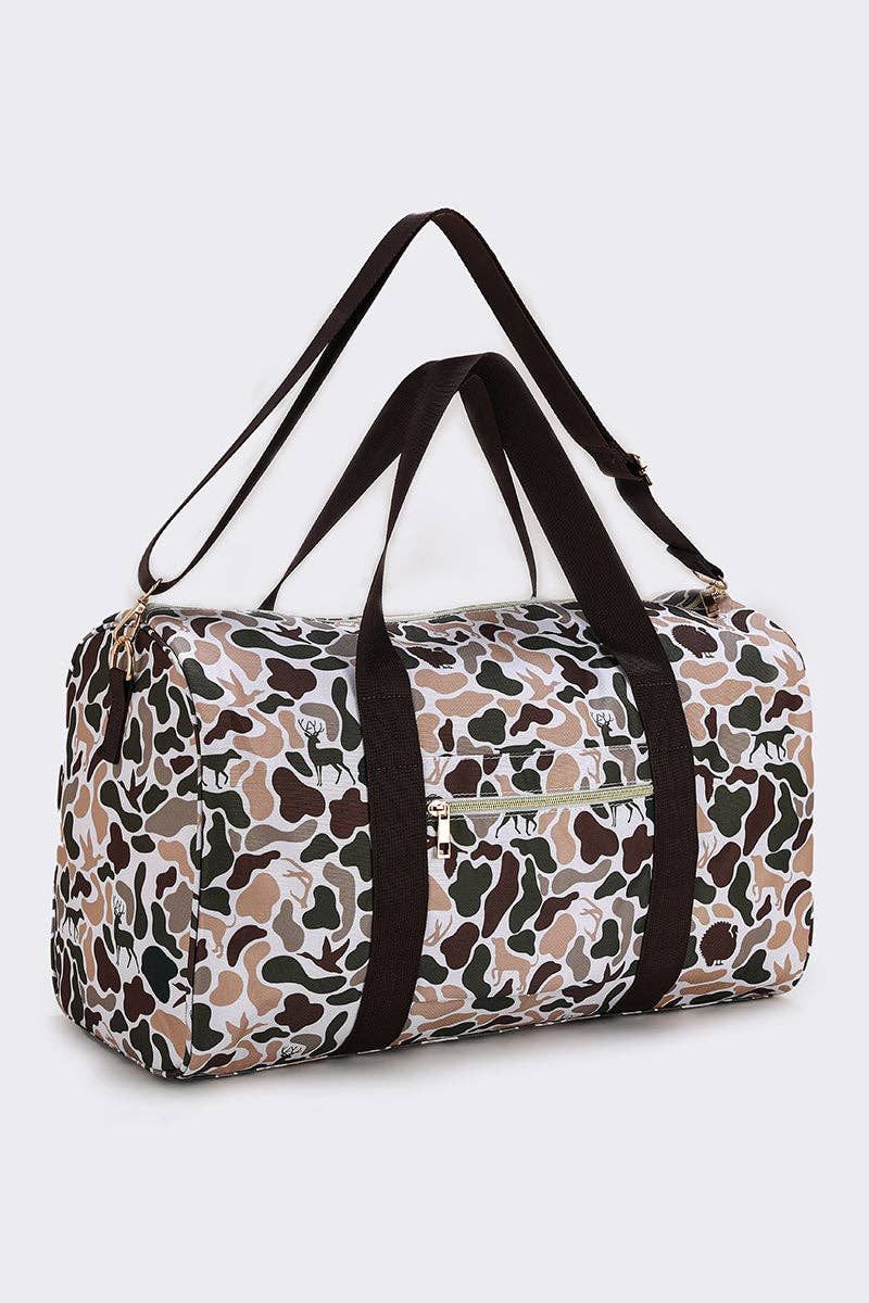 Deer Hunting Camouflage Canvas Duffle Bags