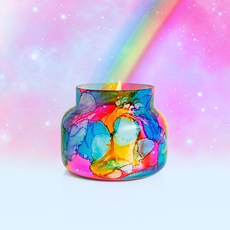 Volcano Rainbow Watercolor Signature Candle