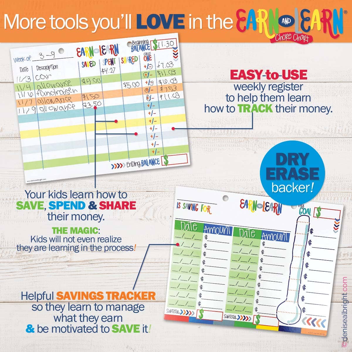 Earn & Learn® Kids Chore Chart | Open Stock