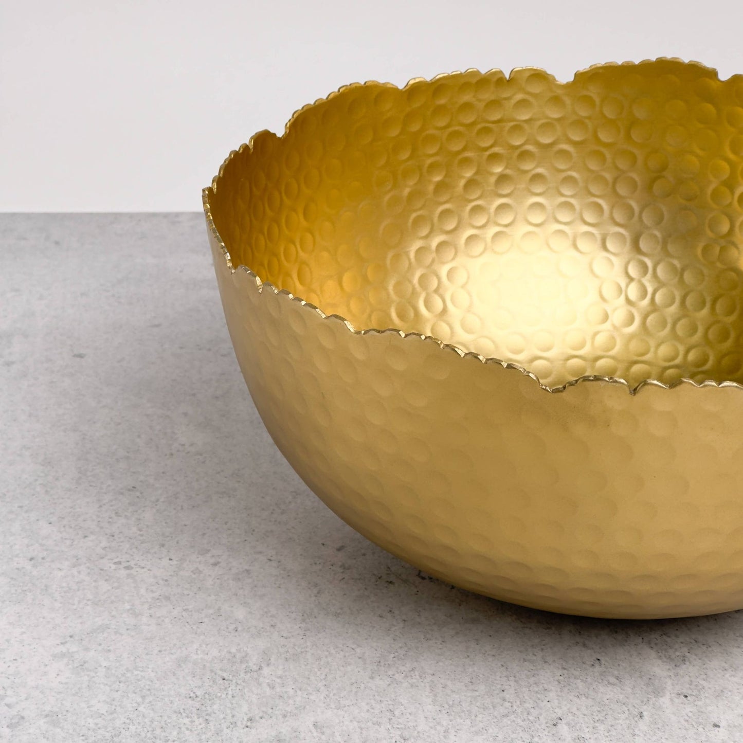 Gilded Hammered Bowl