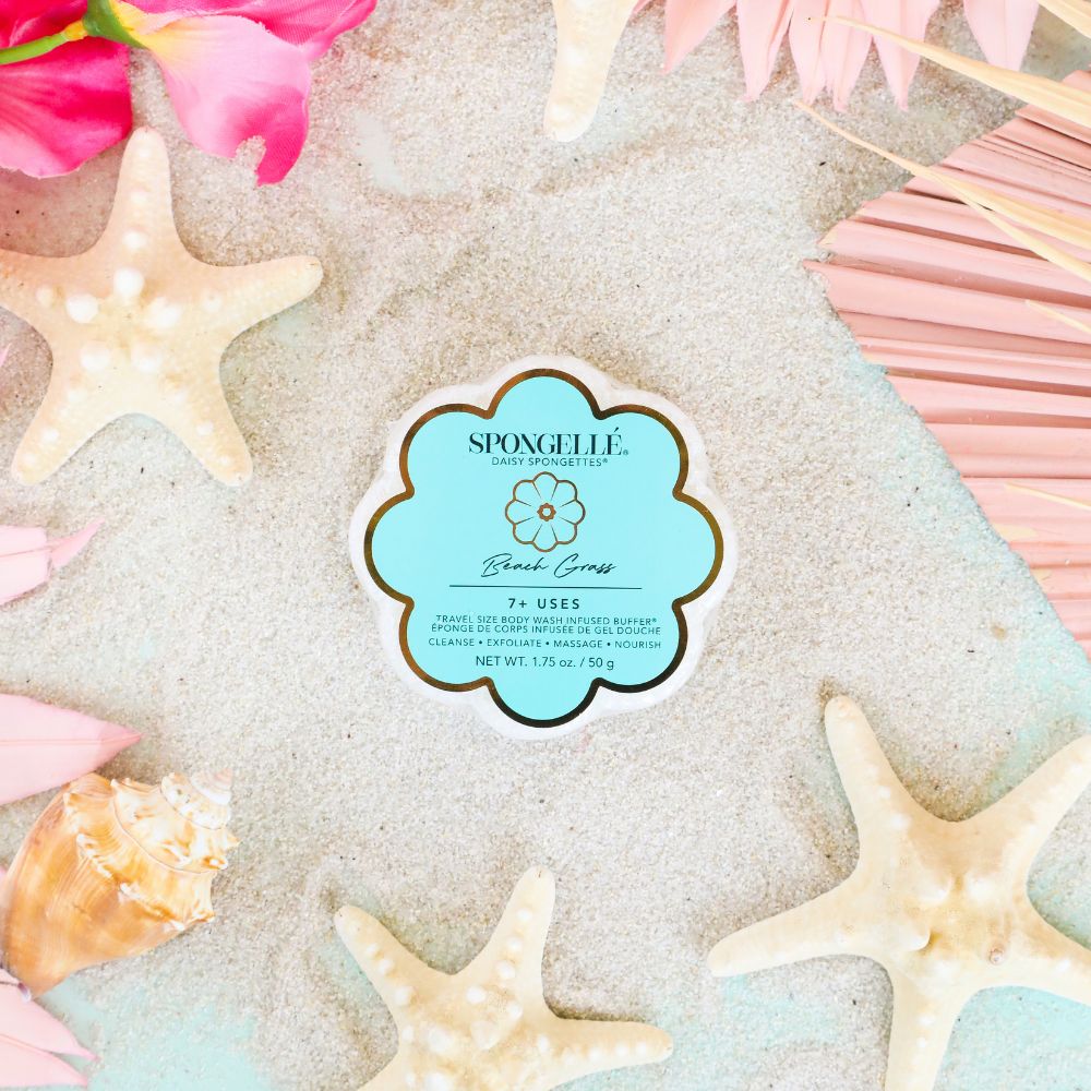 Beach Grass Daisy Spongette  | Soap Sponge | Soap Buffer