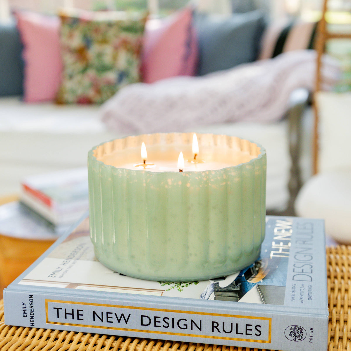 Sweet Grace Collection Candle #065 | Mint Green Candle