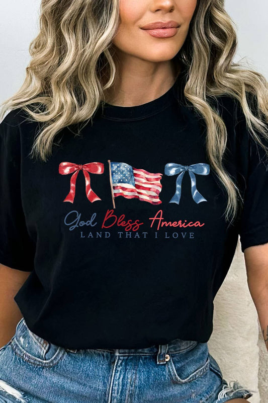 God Bless America Coquette Comfort Colors Tee