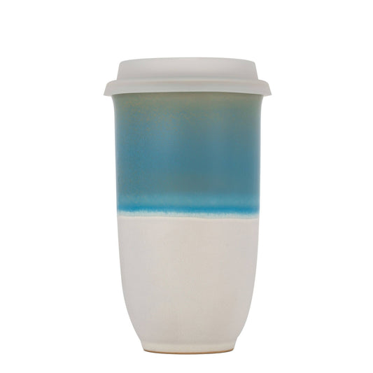 Lagoon Ceramic Travel Cup – 16oz with Lid & Sleeve