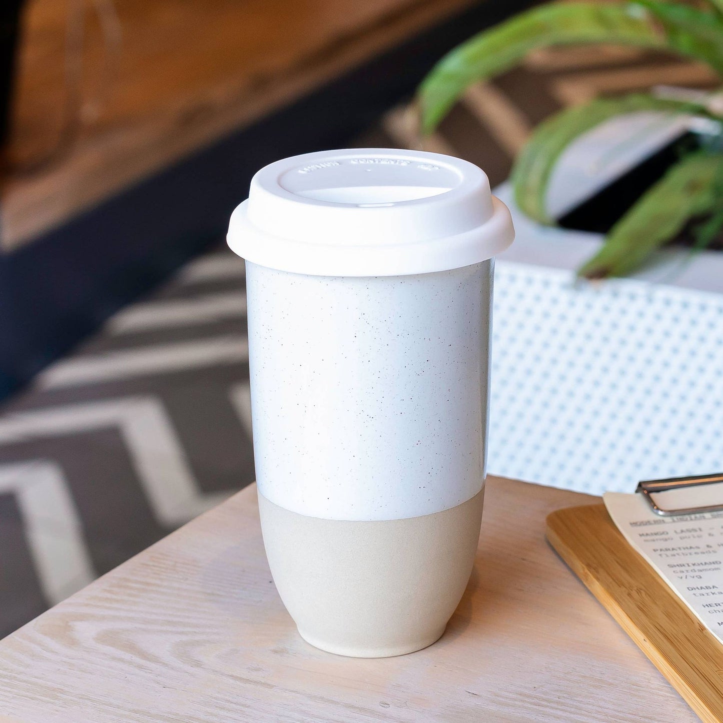 Dune 16oz Ceramic Travel Mug – (Includes Lid & Band)