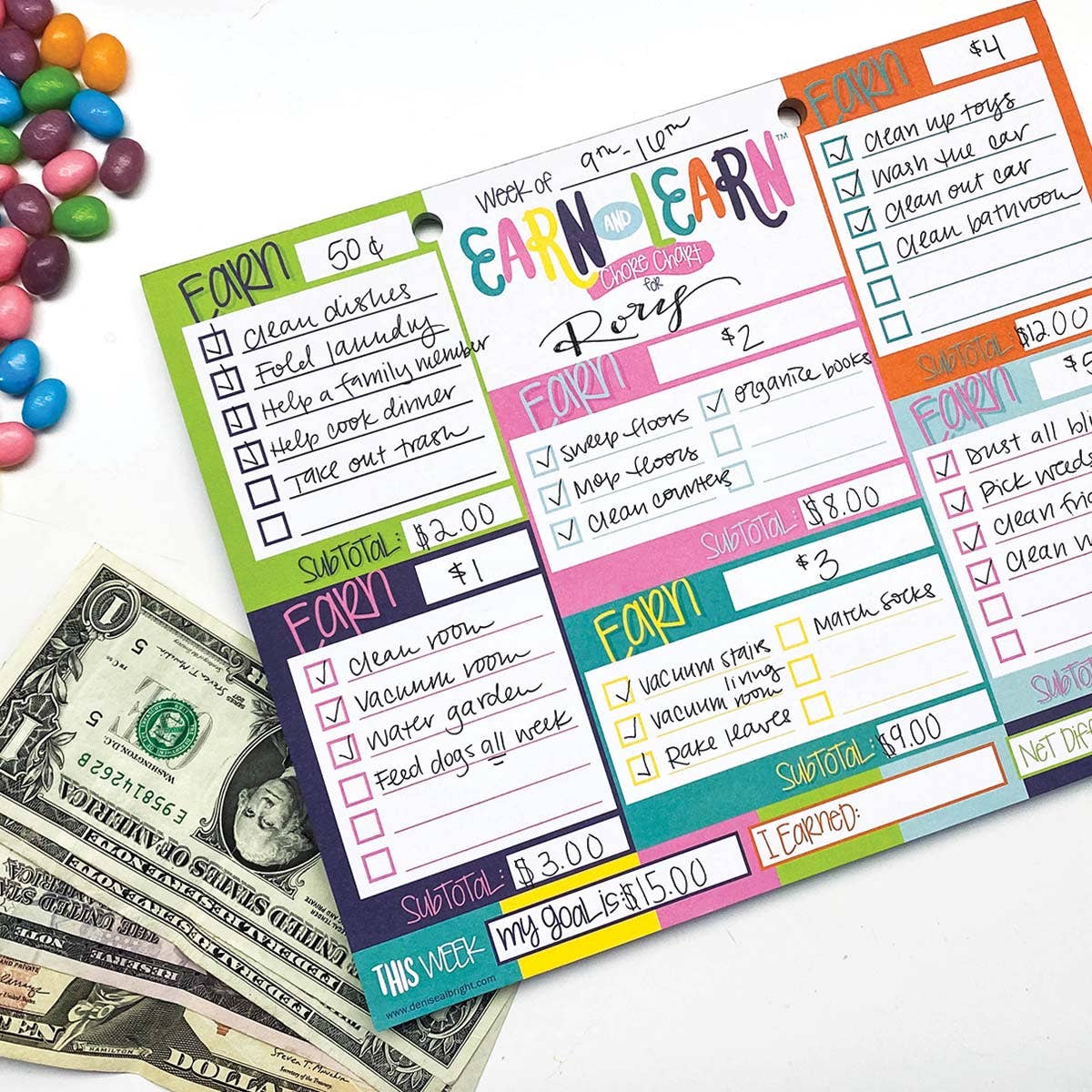 Earn & Learn® Kids Chore Chart | Open Stock