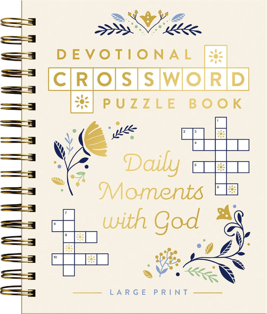 Devotional Crossword Puzzle Book: Daily Moments With God