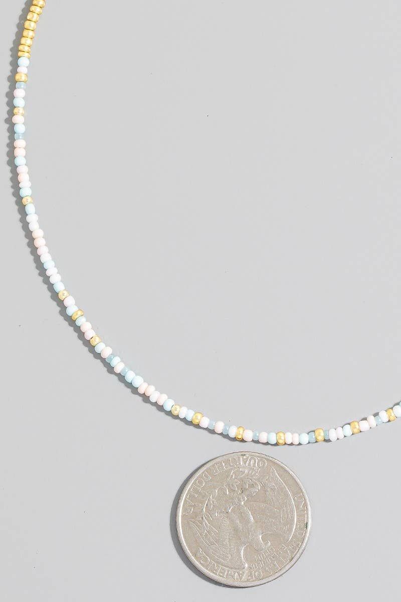 Mixed Seed Beaded Necklace