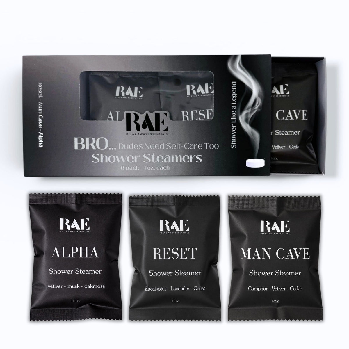 Men's Shower Steamers 6 Pack - Bro - Aromatherapy 