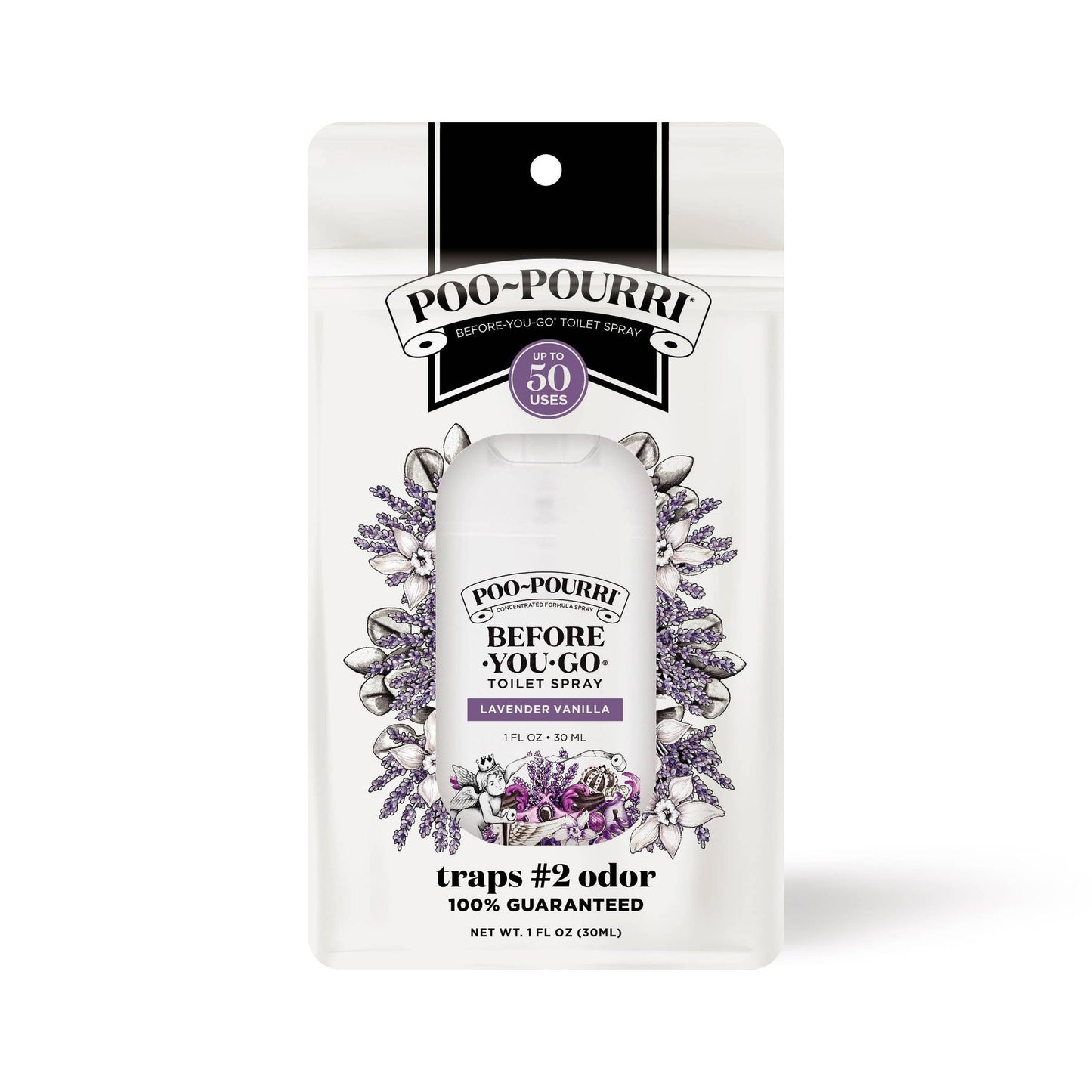 Poo~Pourri - 1oz Pocket Sprayer w/ Pouch - Lavender Vanilla