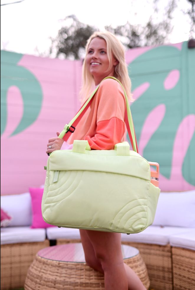 Duffle Bag - Modern Puffer Duffle - Lime