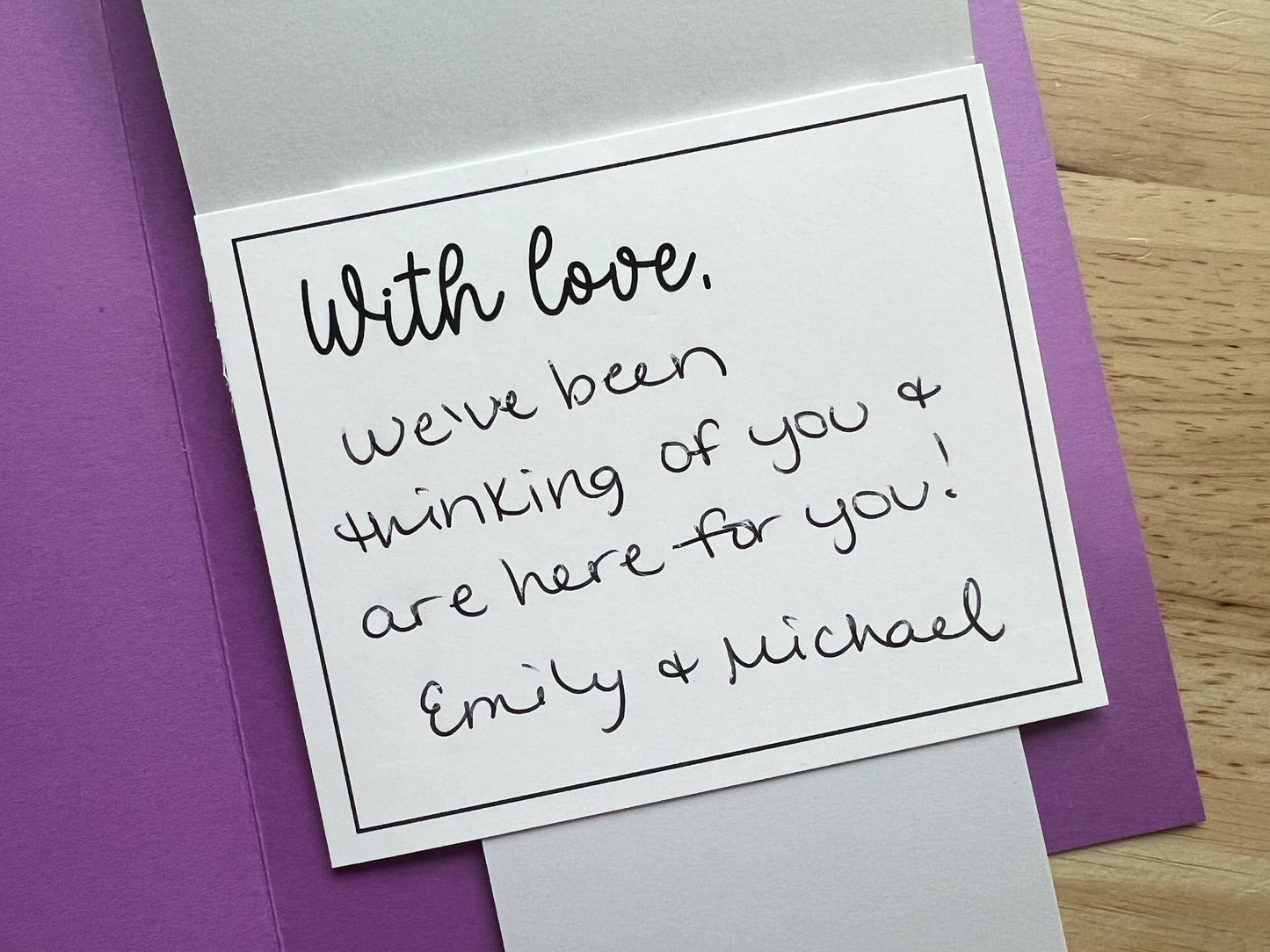 Thinking of You Waterfall Single Gift Card Holder