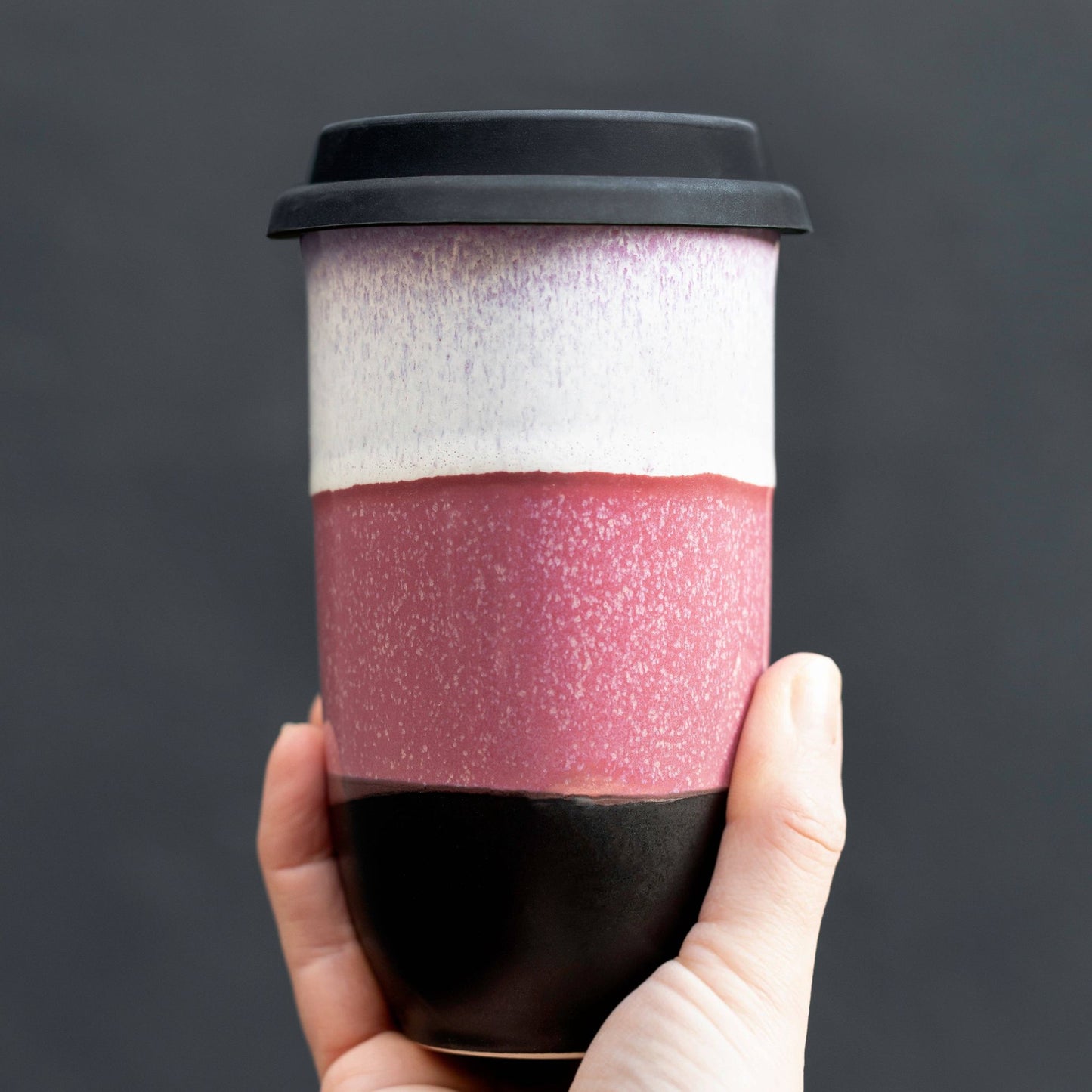 Eclipse 16oz Ceramic Travel Mug – Reusable with Lid