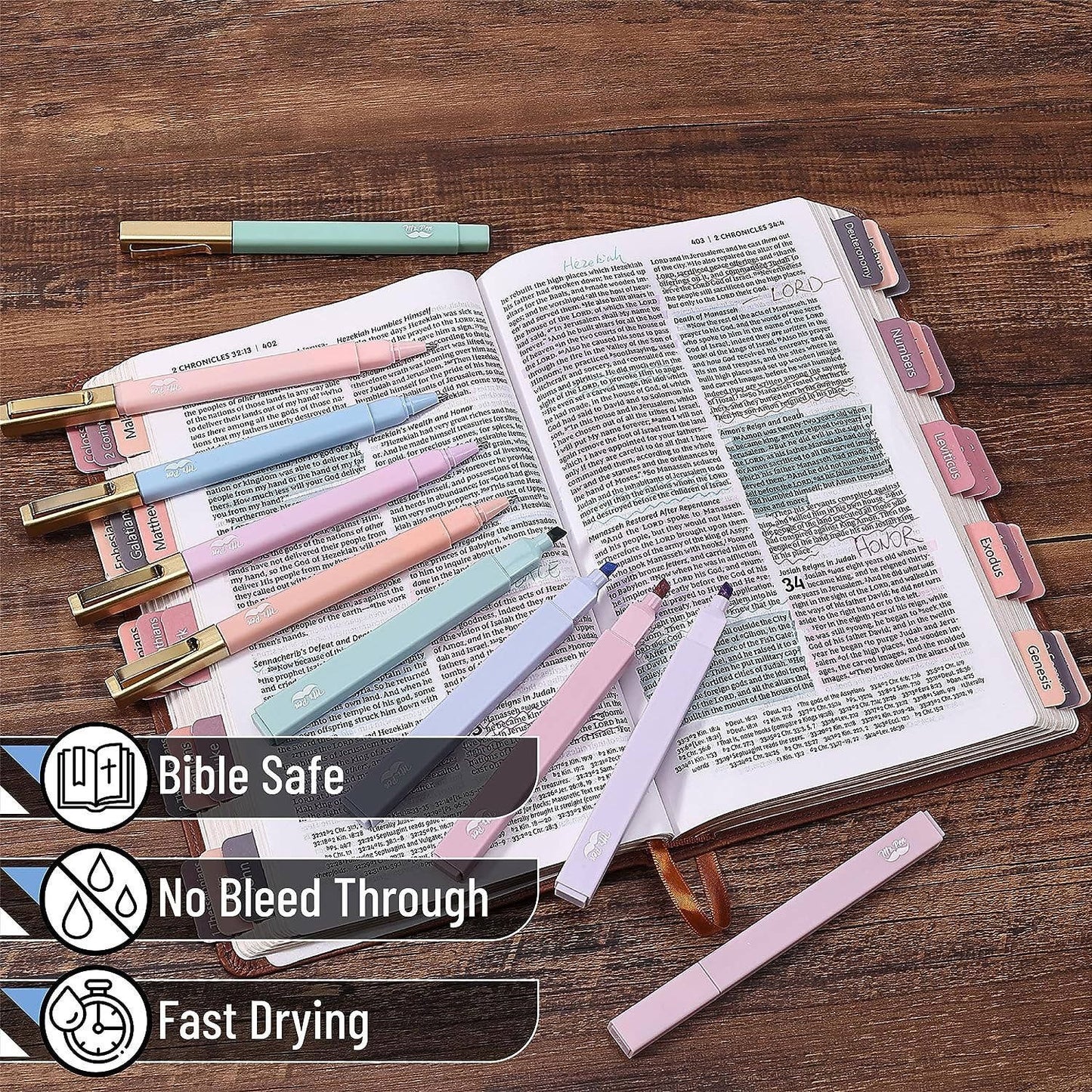 Bible Safe Morandi Highlighters Set
