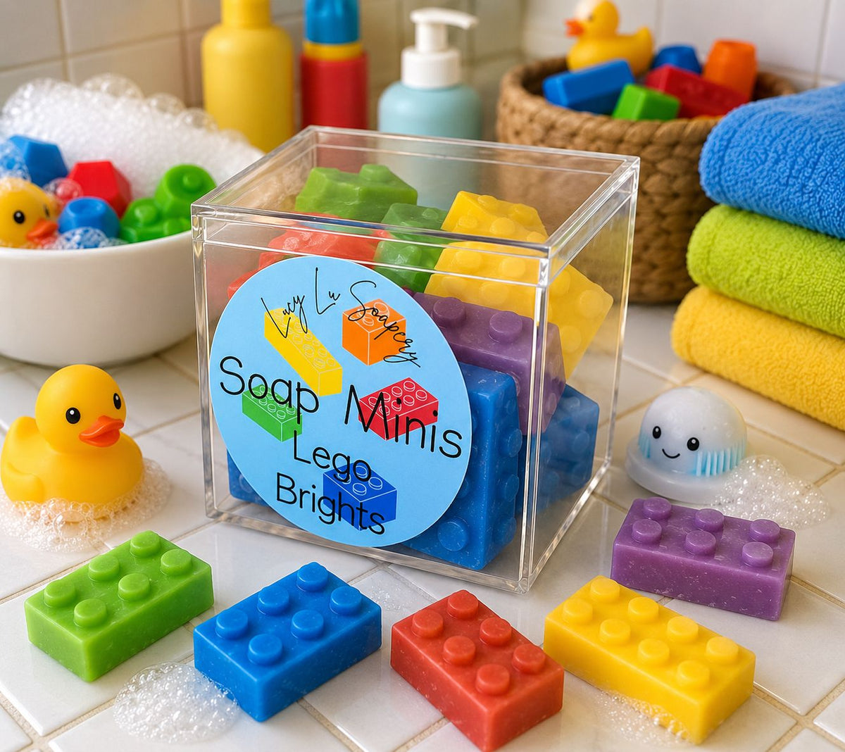 Lego-shaped Soap Minis