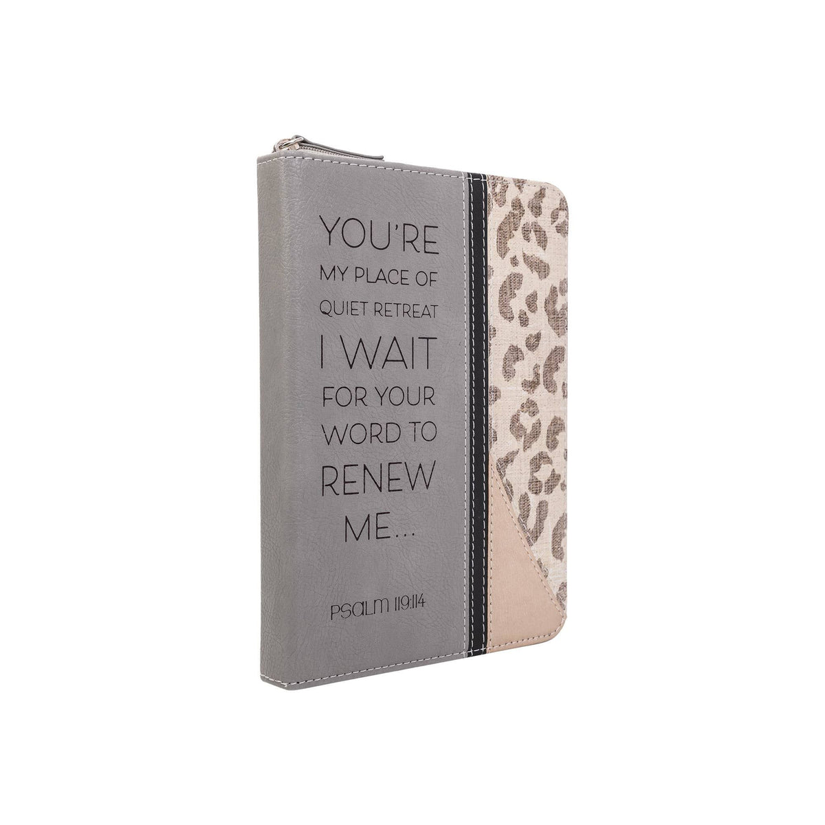 Zippered Journal: Leopard w/Metallic Gold