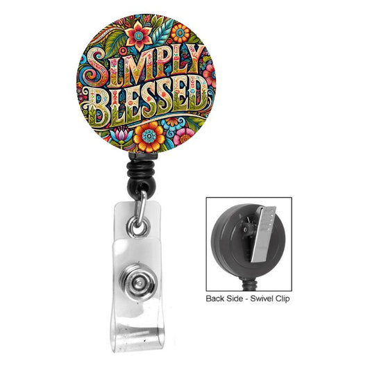 Simply Blessed Badge Reel