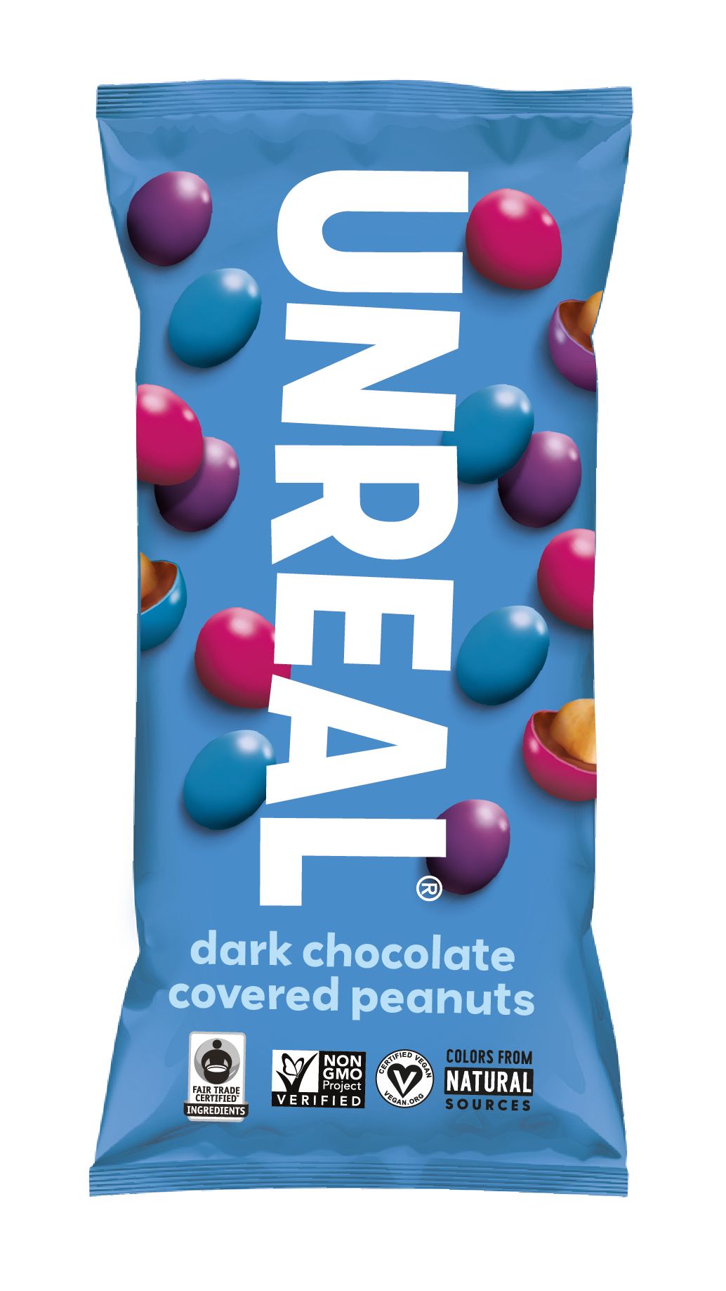 Dark Chocolate Peanut Gems Snack Bags - 12 Count