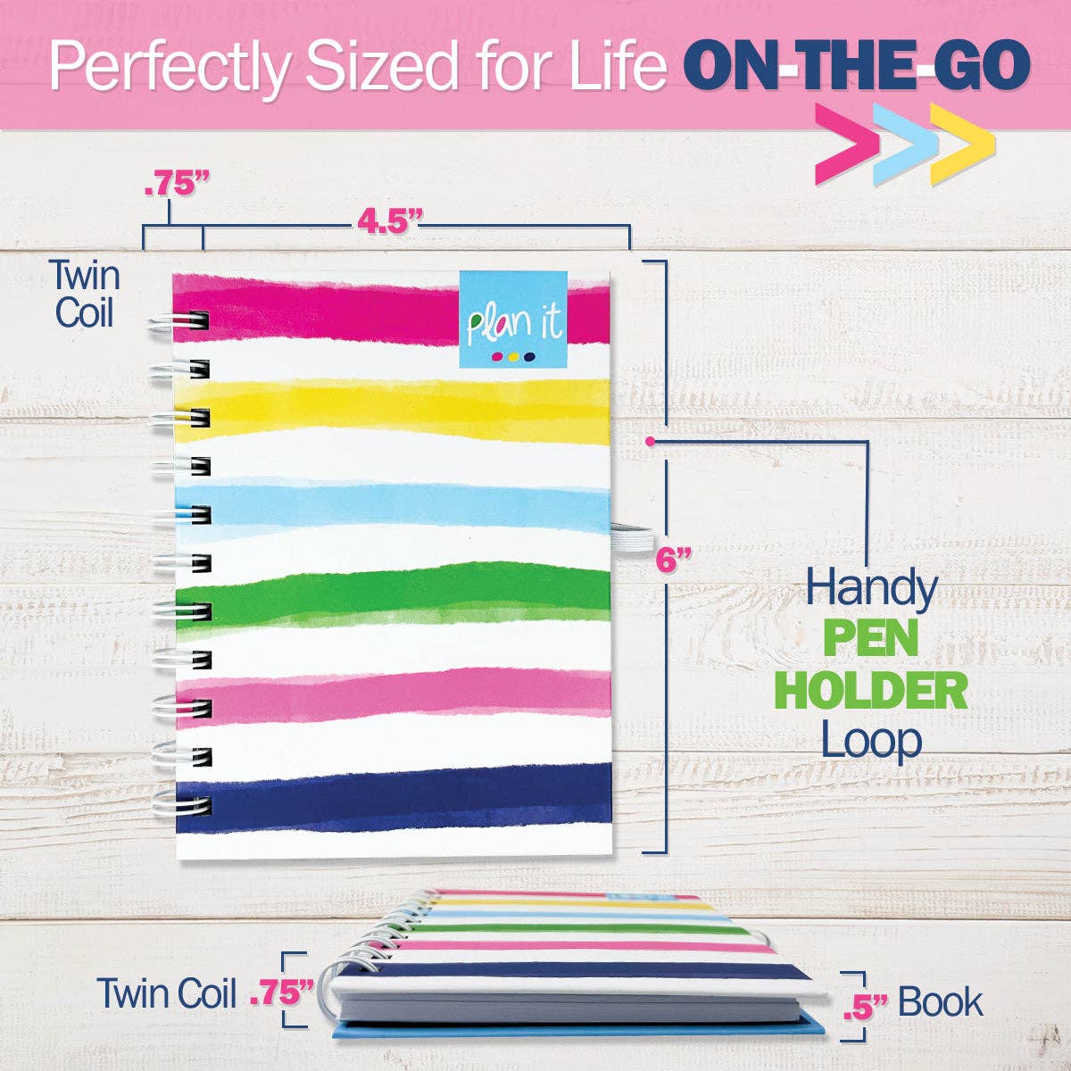 Pocket Notebooks | List, Plan, Doodle | Pack of 6