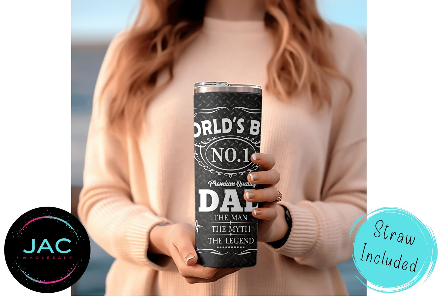 World's Best Dad Skinny Tumbler 20oz