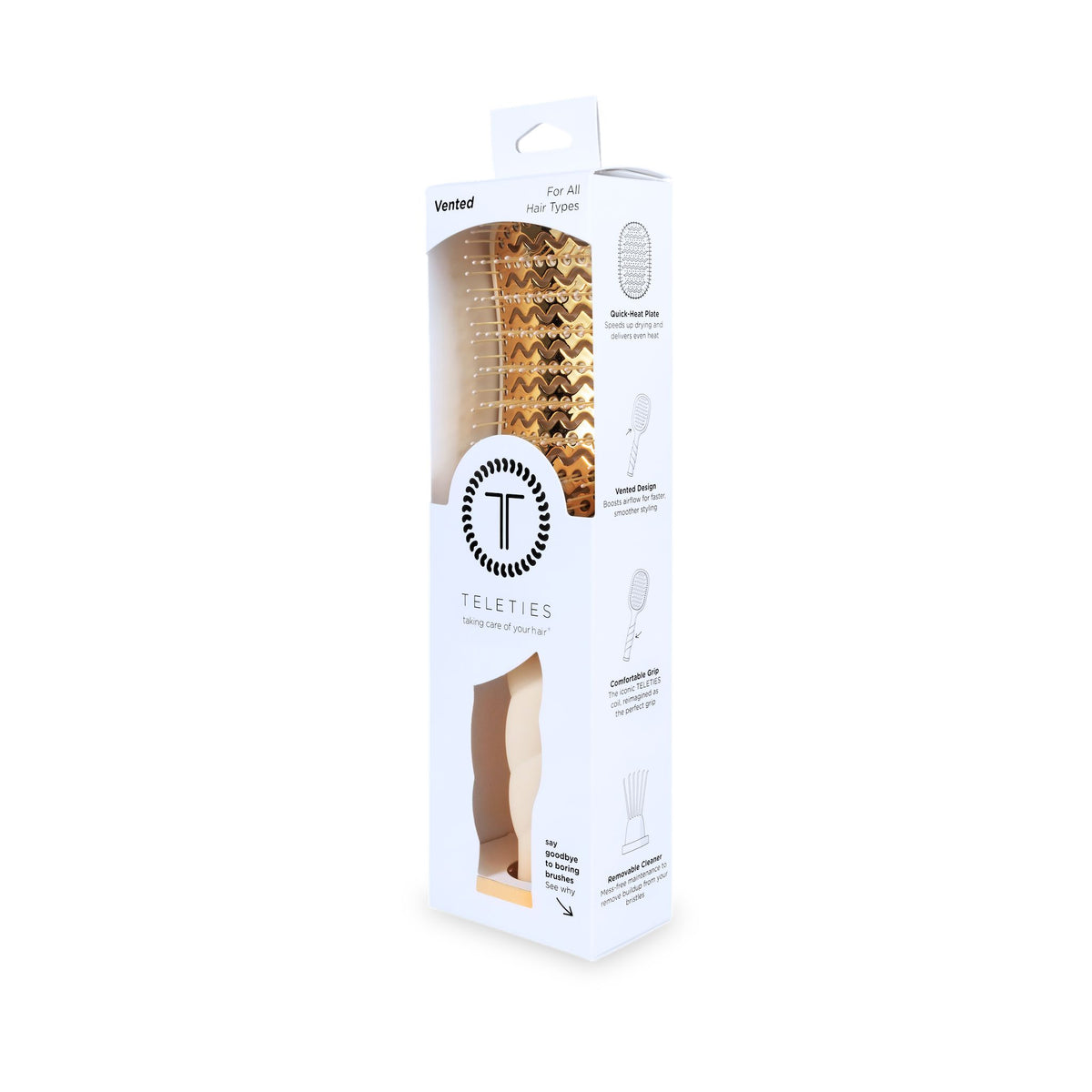 Vented Hair Brush | Tan