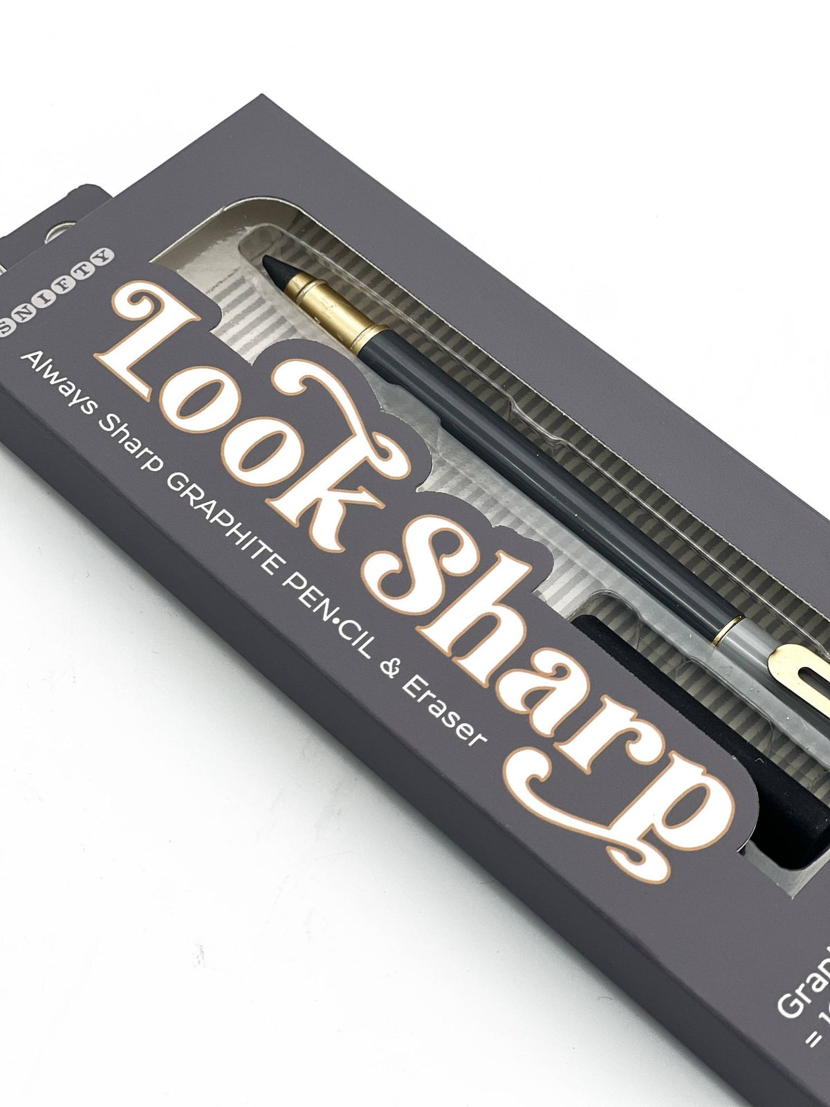 LOOK SHARP GRAPHITE PEN•CIL - GRAY