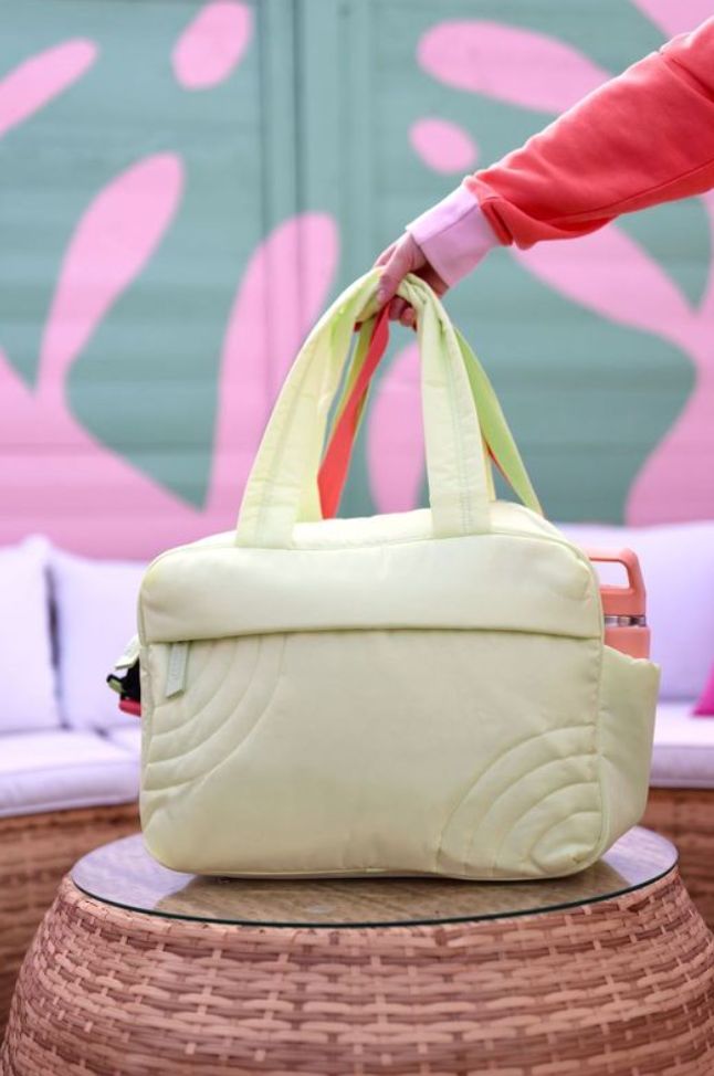 Duffle Bag - Modern Puffer Duffle - Lime