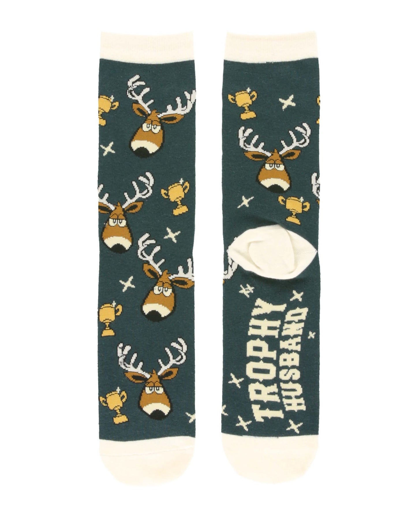 Trophy Husband Blue Crew Sock